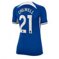 Camiseta Chelsea Ben Chilwell #21 Primera Equipación para mujer 2023-24 manga corta